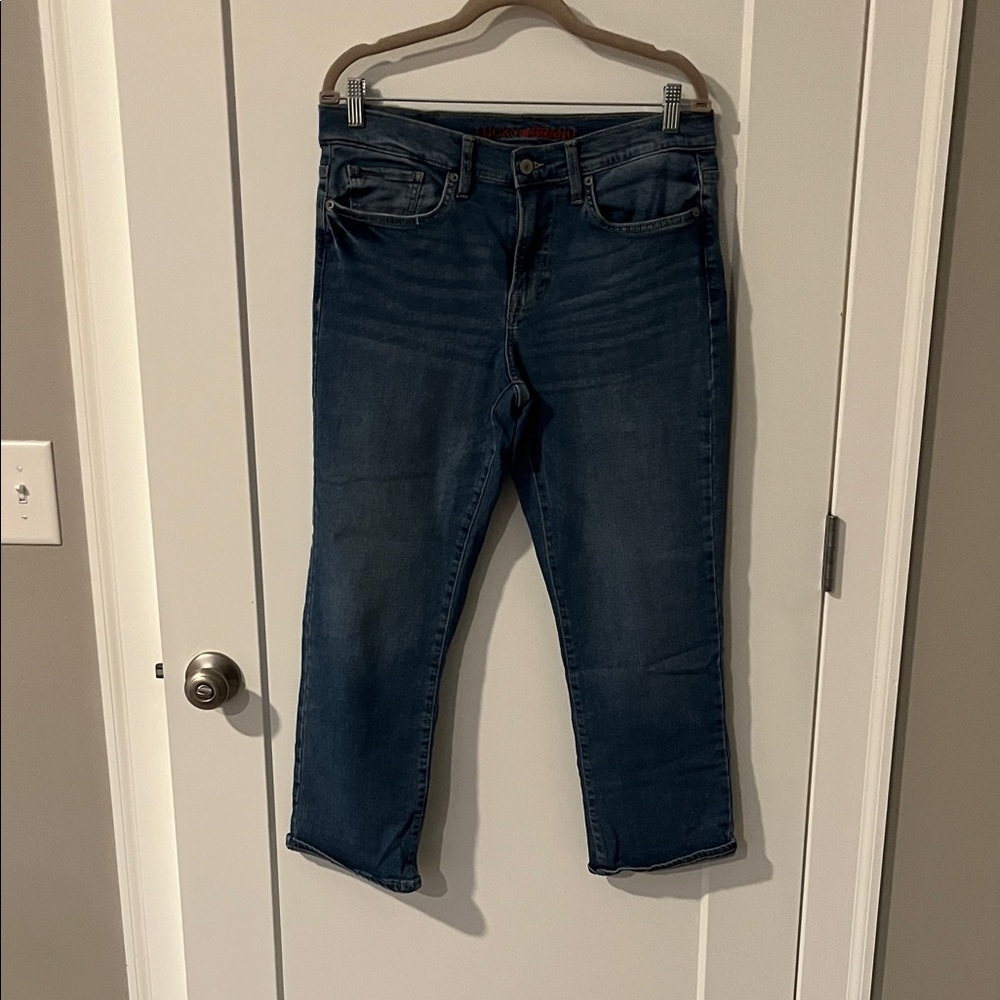 Lucky Brand Dark Blue Straight Leg Jeans